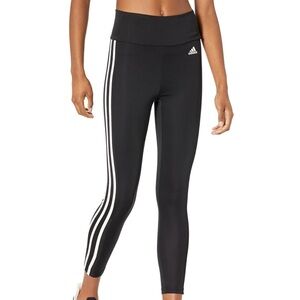 adidas Black Leggings with White Stripes Climalite